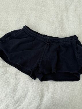 brandy melville navy thermal shorts  one size   details: -perfect for summer  -l